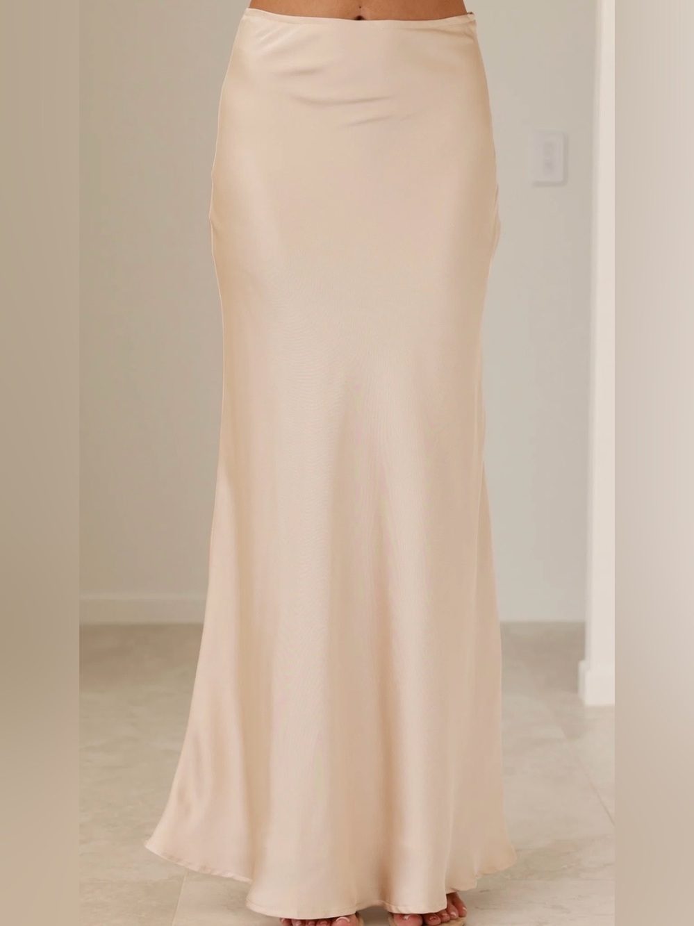 Billy J Satin Maxi Skirt